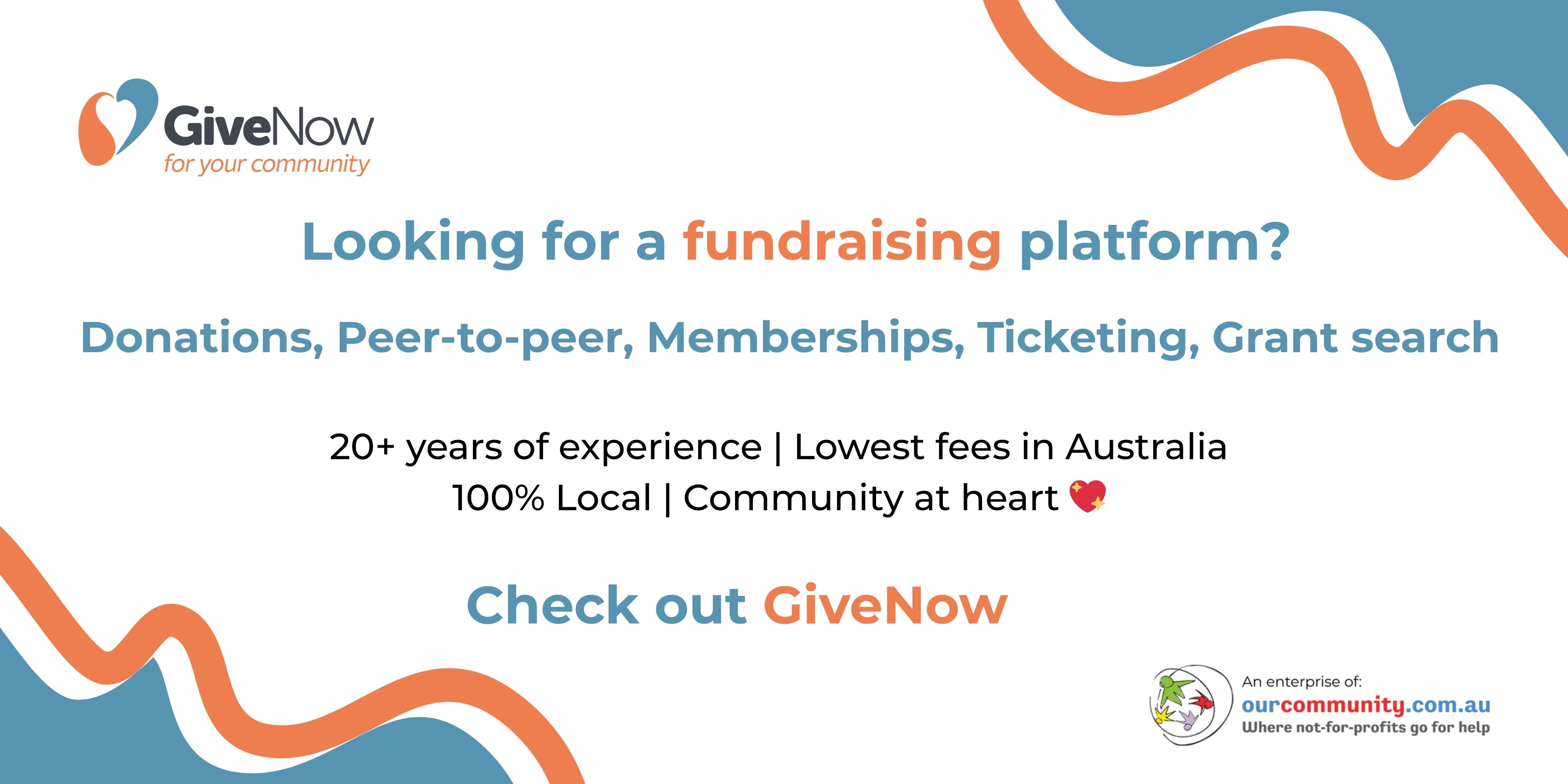 An image promotion for the GiveNow platform.