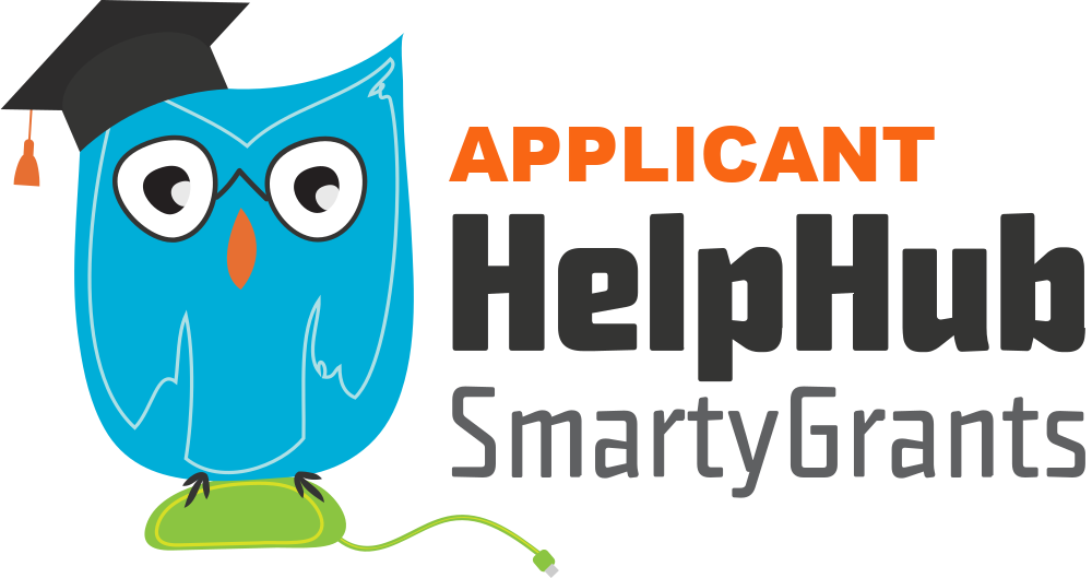 Logo for the SmartyGrants Applicant HelpHub.