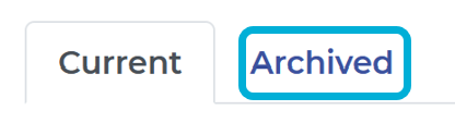 Highlighting the Archived tab